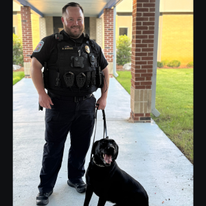 School Resource Officer Newport & K9 Officer Jimmy