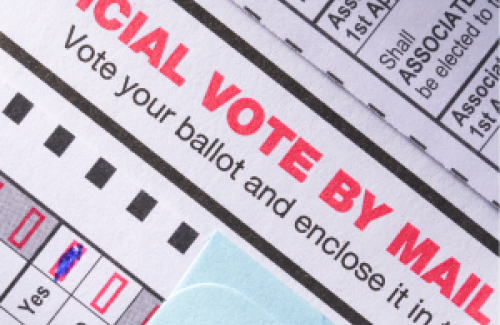 absentee vote by mail graphic
