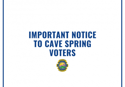 Important Notice to Cave Spring Voters