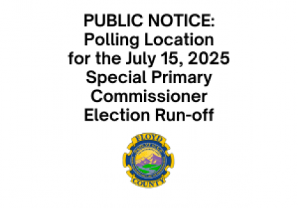 Polling Location for the July 15, 2025 Special Primary Commissioner Election Run-off