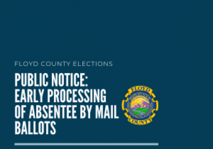 PUBLIC NOTICE: Early Processing Absentee by Mail