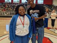 Rosamarie Brown and NW Senior Board Member Kylan Ferrell
