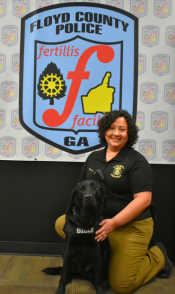 Capt. Ojilvia Lom & K9 Officer Billy