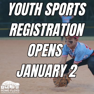 Youth Sports Registration -- Now Open!