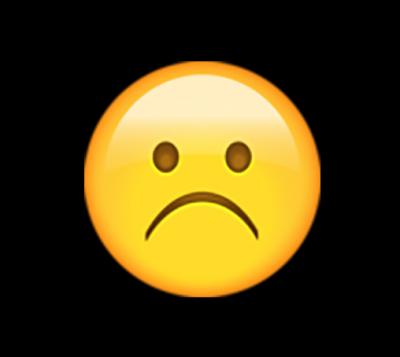 unhappy face