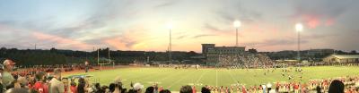 Barron Stadium during Friday night lights