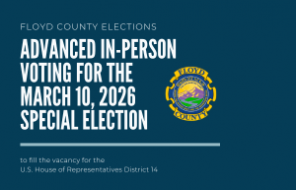 Advanced In-Person Voting for the March 10, 2026 Special Election